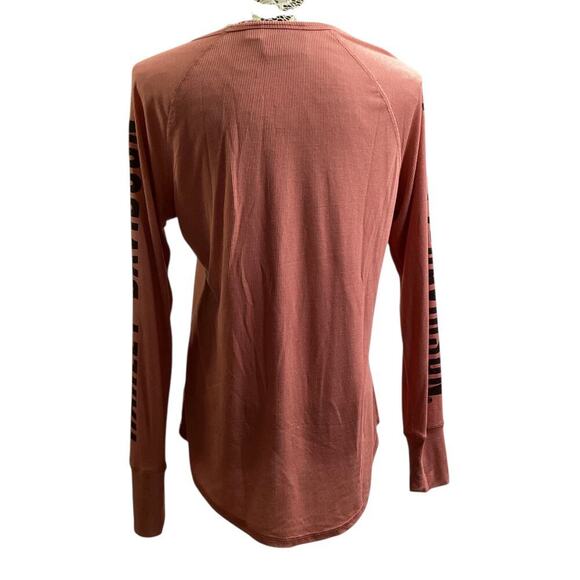 Harley-Davidson Women's Authentic Bar & Shield Rib-Knit Long Sleeve Top L - Picture 3 of 7